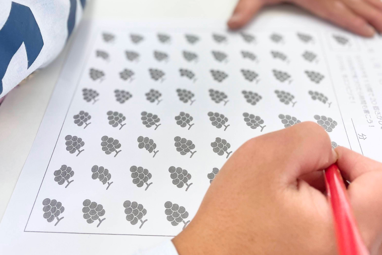 ビジョントレーニングの様子